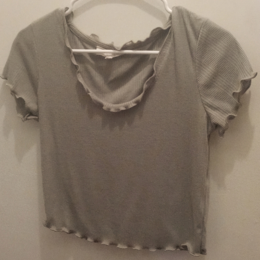 Pink Rose crop, medium, olive